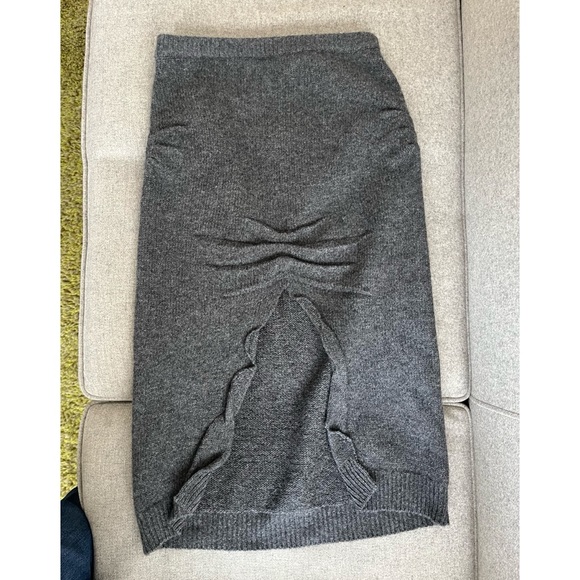 Prada Wool and Cashmere Skirt with Split - Picture 3 of 7